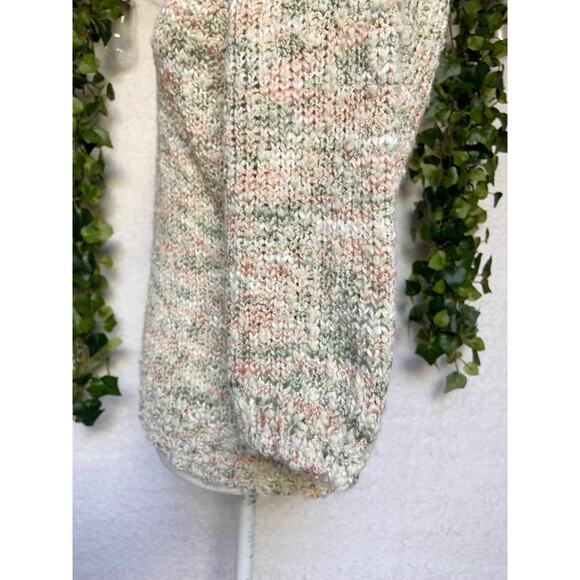 Vintage Ann Stevens Pastel Acrylic Chunky Knit V Neck Sweater Women's Small - Picture 5 of 10